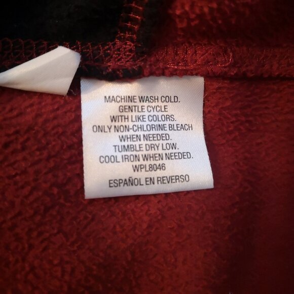 Greg Norman for Tasso Ella Men's Size Large Black & Red Full Zip Fleece Vest - Picture 7 of 10